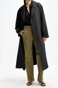 Femme Nili Lotan Trench-Coat Louis En Noir