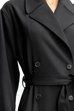 Femme Nili Lotan Trench-Coat Louis En Noir