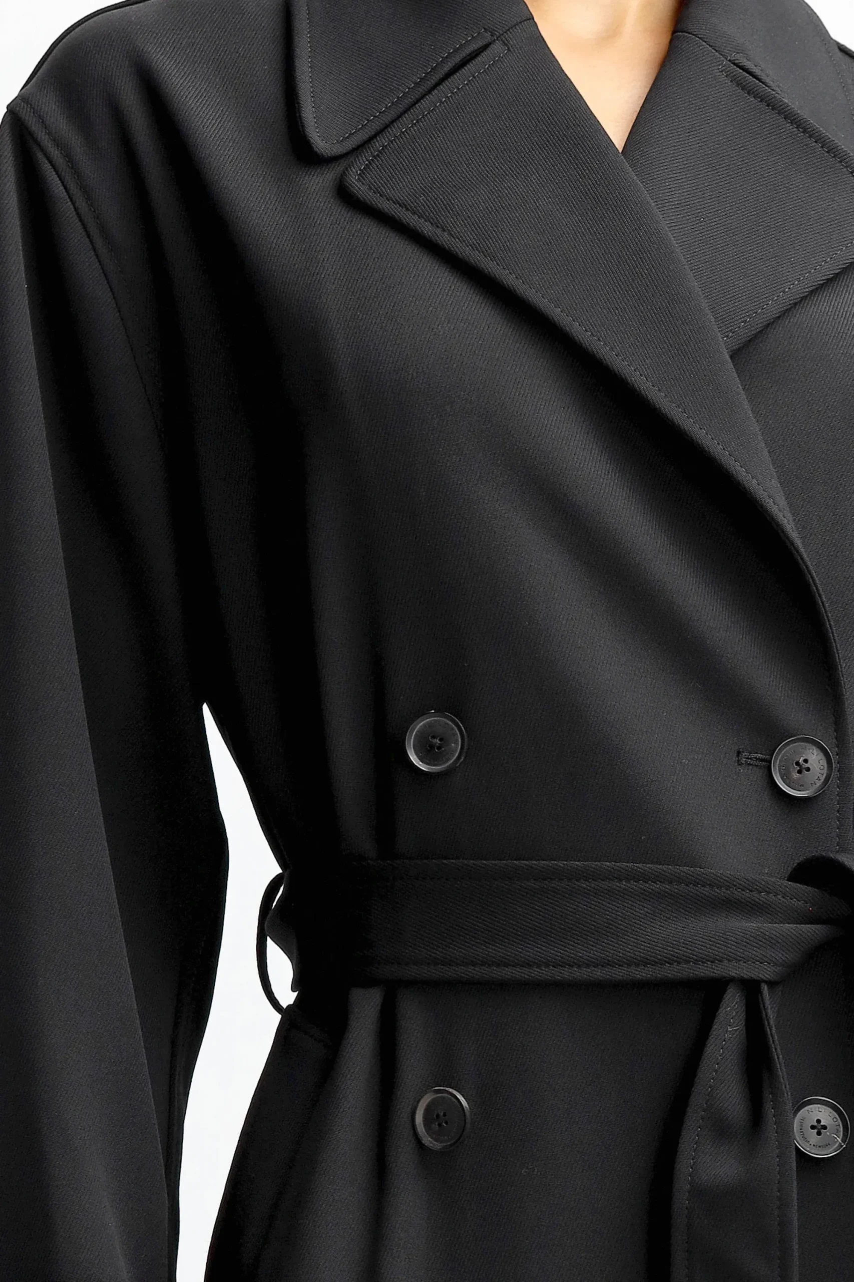 Femme Nili Lotan Trench-Coat Louis En Noir