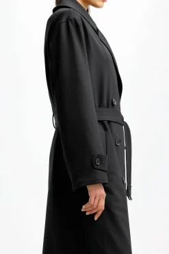 Femme Nili Lotan Trench-Coat Louis En Noir