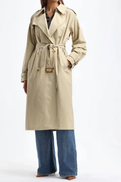 Femme Nili Lotan Trench-Coat Tanner En Kaki