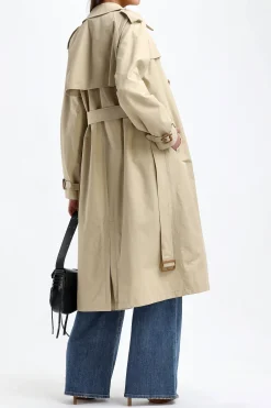 Femme Nili Lotan Trench-Coat Tanner En Kaki
