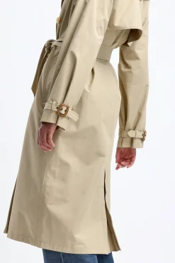 Femme Nili Lotan Trench-Coat Tanner En Kaki