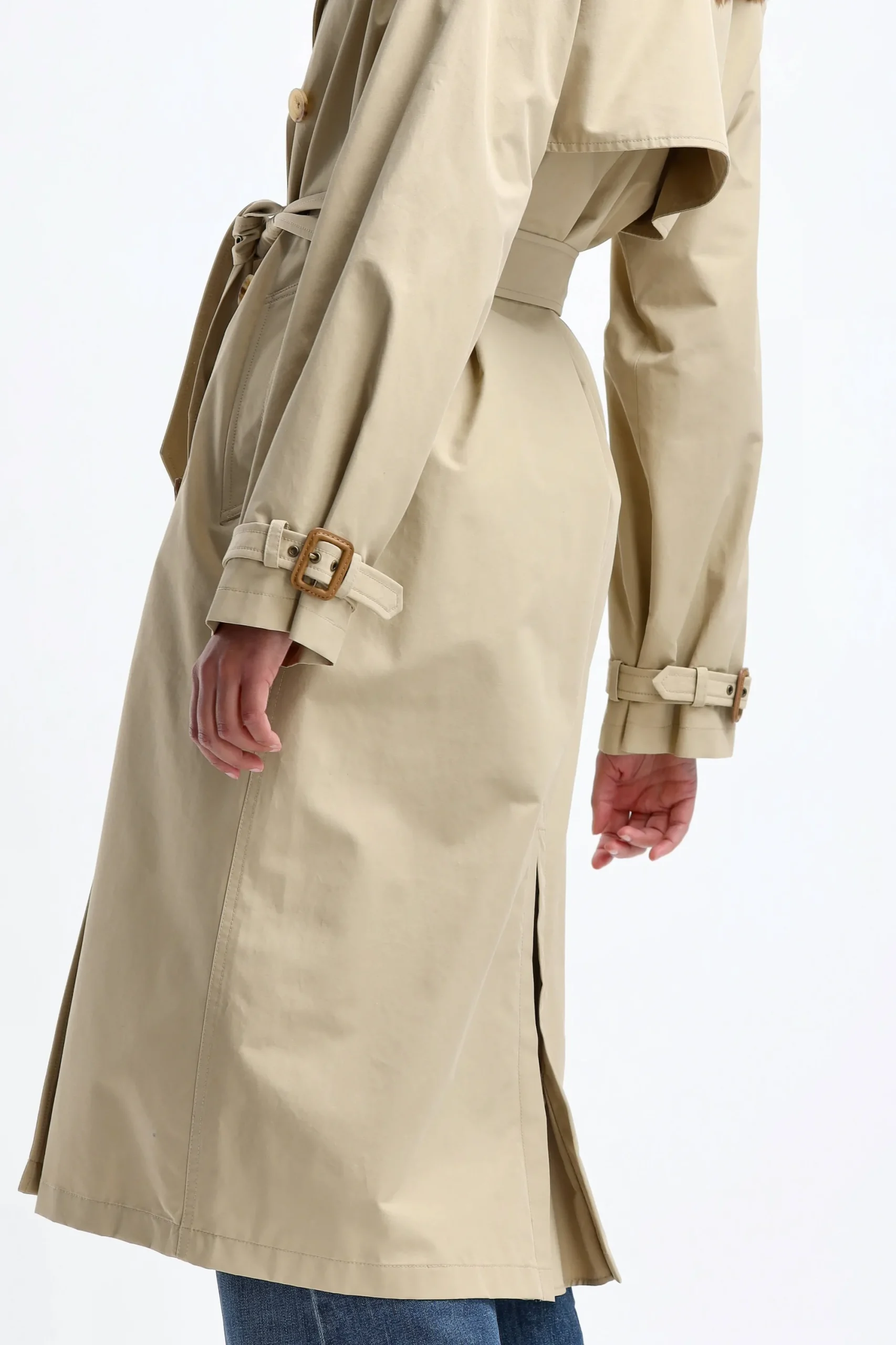 Femme Nili Lotan Trench-Coat Tanner En Kaki