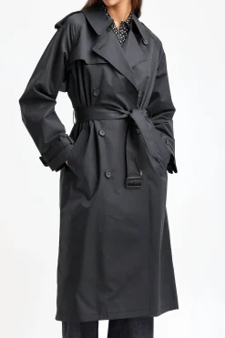 Femme Nili Lotan Trench-Coat Tanner En Noir