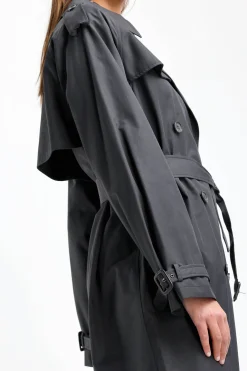 Femme Nili Lotan Trench-Coat Tanner En Noir