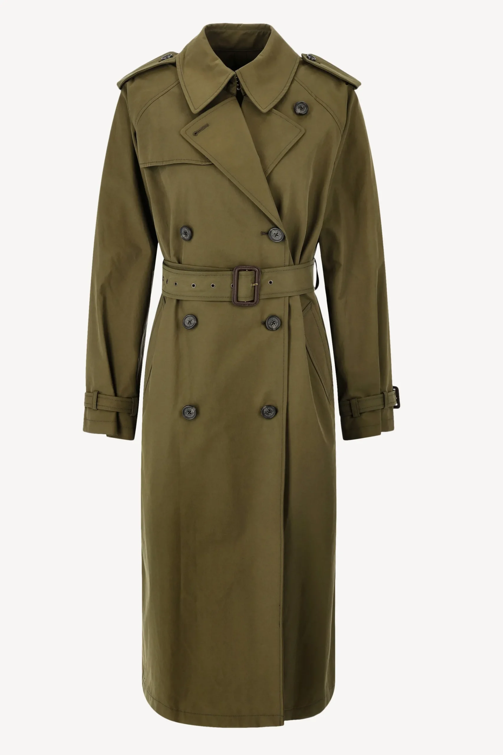 Femme Nili Lotan Trench-Coat Tanner En Olive