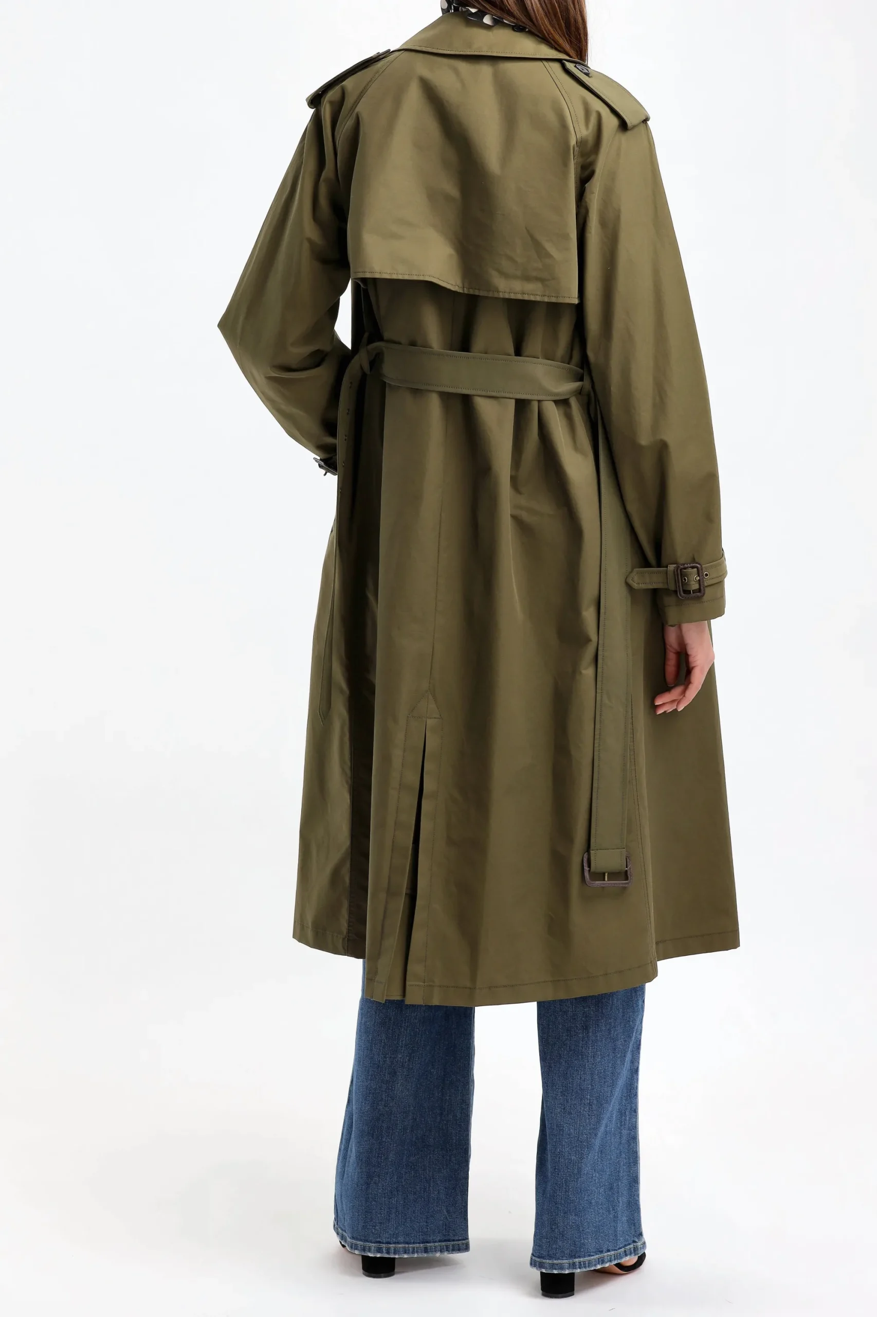 Femme Nili Lotan Trench-Coat Tanner En Olive
