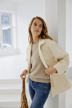 Femme Lisa Yang Tricot Gigi En Sable/Creme