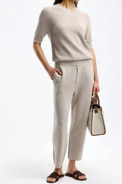 Femme Lisa Yang Tricot Gigi En Sable/Creme