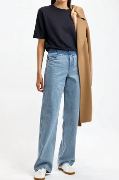 Femme Lisa Yang Tricot Julia En Bleu Marine