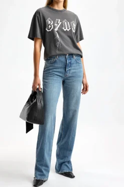 Femme Anine Bing T-Shirt Bing Bolt En Noir