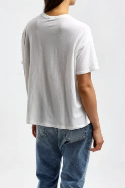 Femme R13 T-Shirt Boxy Seamless En Blanc