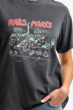 Femme Rails T-Shirt Boyfriend In Paris Map
