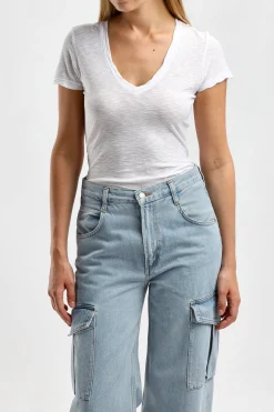 Femme James Perse T-Shirt Casual En Blanc