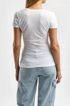 Femme James Perse T-Shirt Casual En Blanc