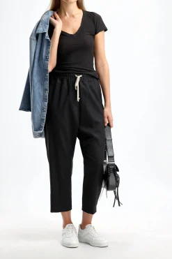 Femme James Perse T-Shirt Casual En Noir