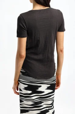 Femme Anthony Thomas Melillo T-Shirt Classic V En Noir