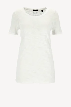 Femme Anthony Thomas Melillo T-Shirt Destroy En Blanc