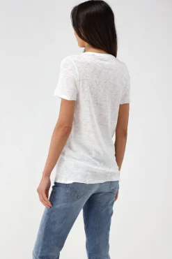 Femme Anthony Thomas Melillo T-Shirt Destroy En Blanc