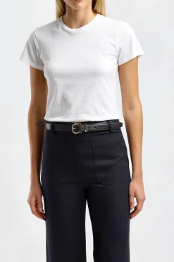 Femme Nili Lotan T-Shirt Lana En Blanc