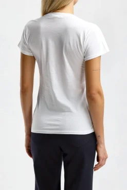 Femme Nili Lotan T-Shirt Lana En Blanc