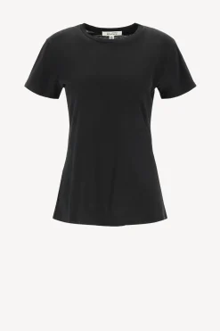 Femme Nili Lotan T-Shirt Lana En Noir De Jais