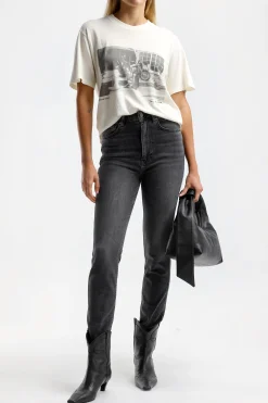 Femme Anine Bing T-Shirt Lili Ab X To X Stones En Ivoire