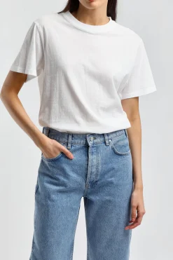 Femme Anine Bing T-Shirt Lili En Blanc