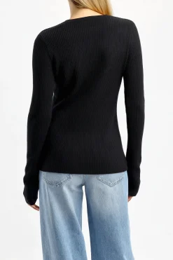 Femme H2O Fagerholt T-Shirt Long Finest En Noir