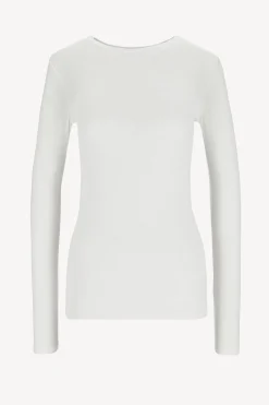 Femme Anthony Thomas Melillo T-Shirt Long Modal Rib En Blanc