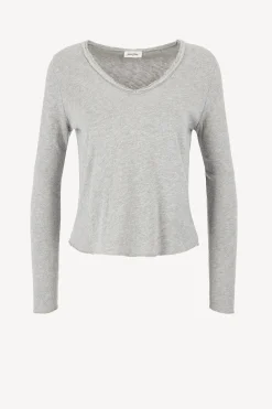Femme American Vintage T-Shirt Long Sonoma En Gris