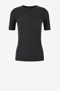 Femme Anthony Thomas Melillo T-Shirt Modal Rib Noir