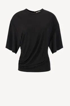 Femme Christopher Esber T-Shirt Side Cowl En Noir