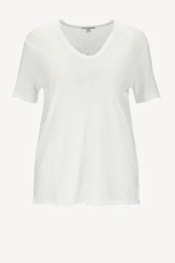 Femme James Perse T-Shirt Slub Soft En Blanc