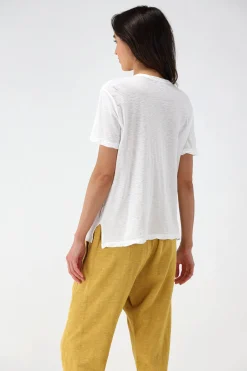 Femme James Perse T-Shirt Slub Soft En Blanc