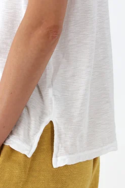 Femme James Perse T-Shirt Slub Soft En Blanc