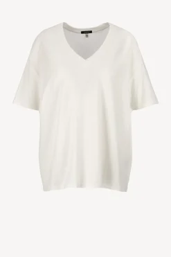 Femme R13 T-Shirt V Boxy Seamless En Blanc