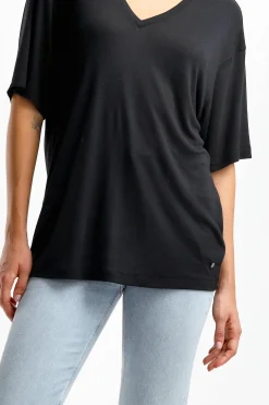 Femme Anine Bing T-Shirt Vale En Noir