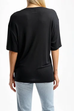 Femme Anine Bing T-Shirt Vale En Noir