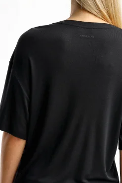 Femme Anine Bing T-Shirt Vale En Noir