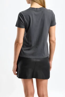 Femme James Perse T-Shirt Vintage Little Boy En Carbone