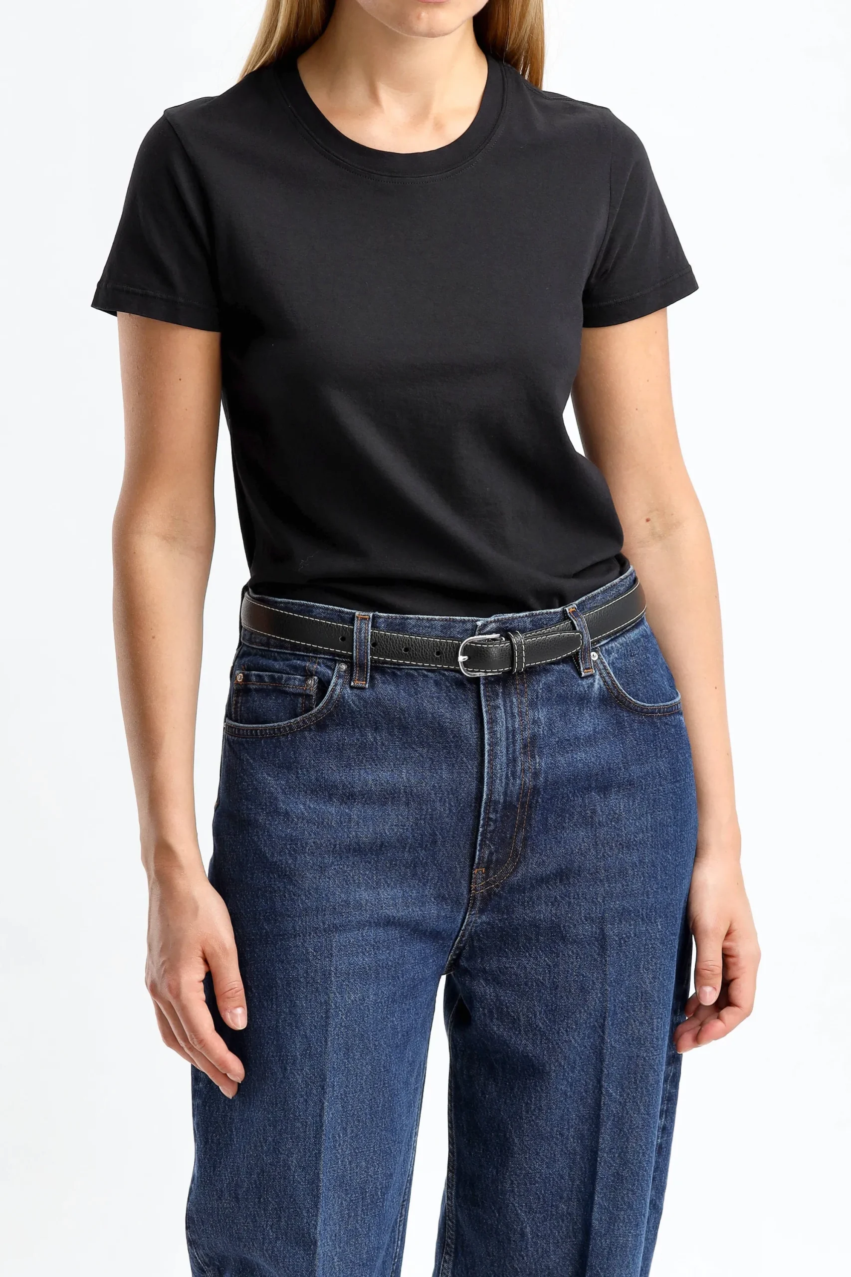 Femme James Perse T-Shirt Vintage Little Boy En Noir