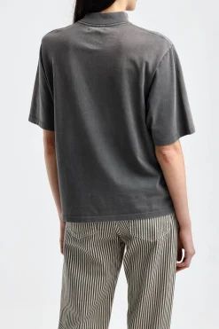 Femme Anine Bing T-Shirt Wes Muse En Noir Delave