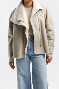 Femme Isabel Marant Veste Abeliki En Ecru