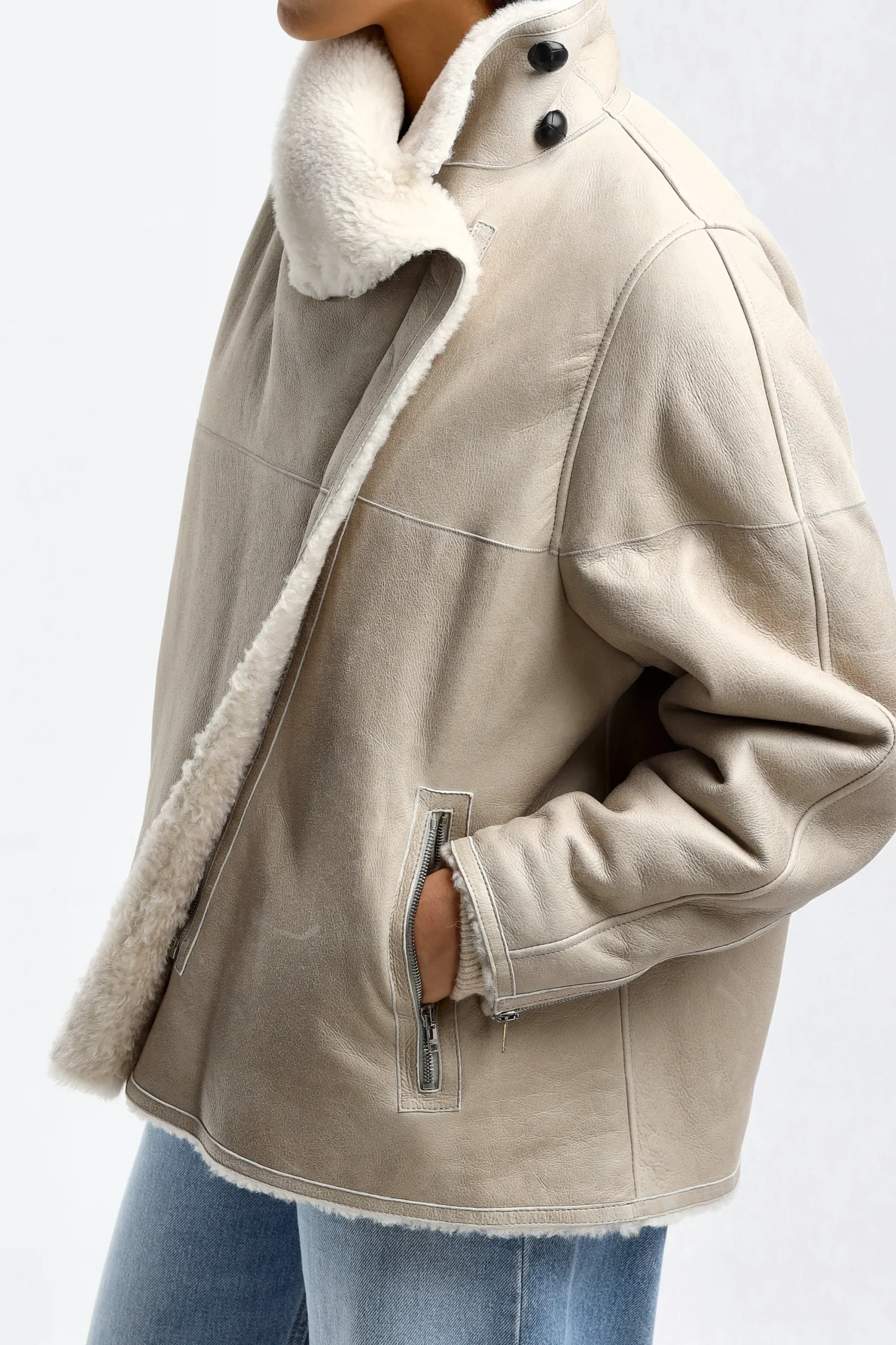 Femme Isabel Marant Veste Abeliki En Ecru