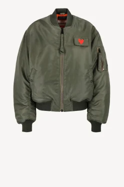 Femme Schott x Anita Hass Veste Airforce 90S 'Heart' Dans Army