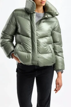 Femme Woolrich Veste Aliquippa En Gris Toundra