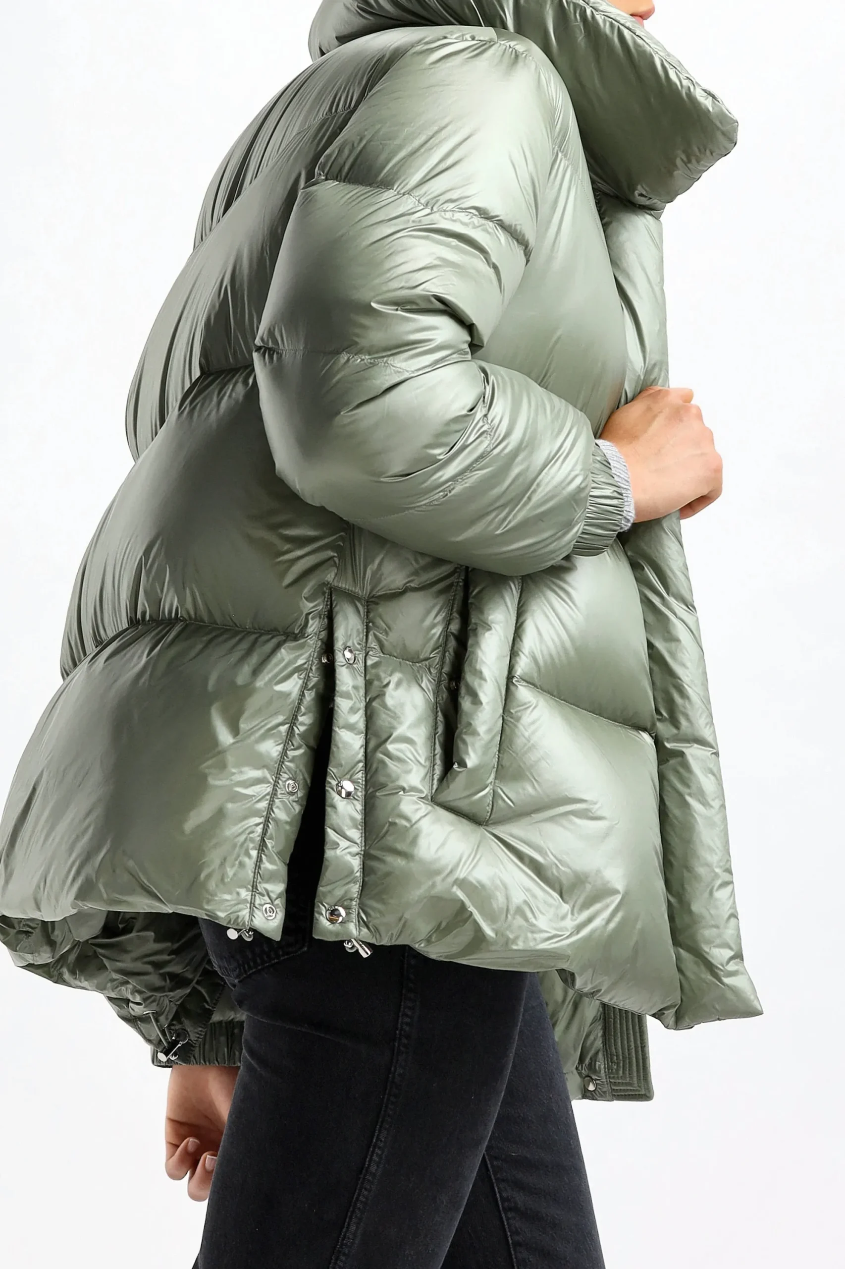 Femme Woolrich Veste Aliquippa En Gris Toundra