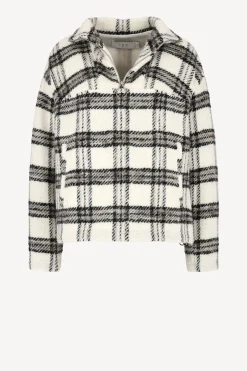 Femme IRO Veste Bika En Ecru/Noir